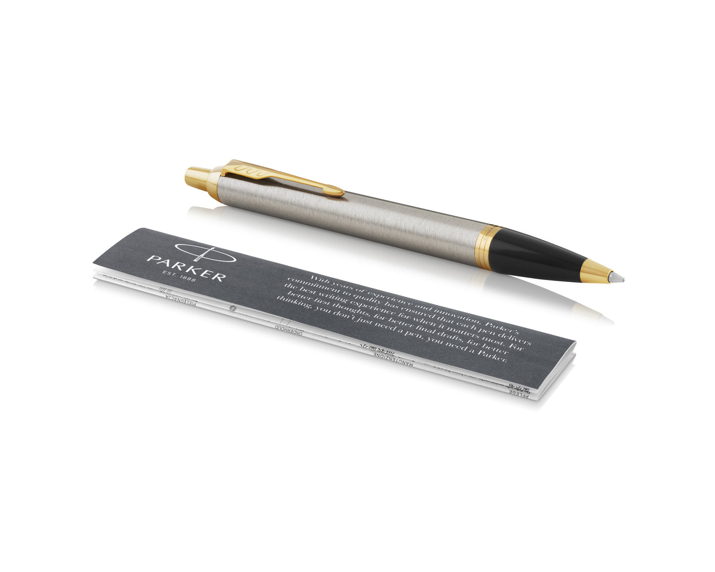Parker IM Essential Brushed Metal GT Ballpoint Pen