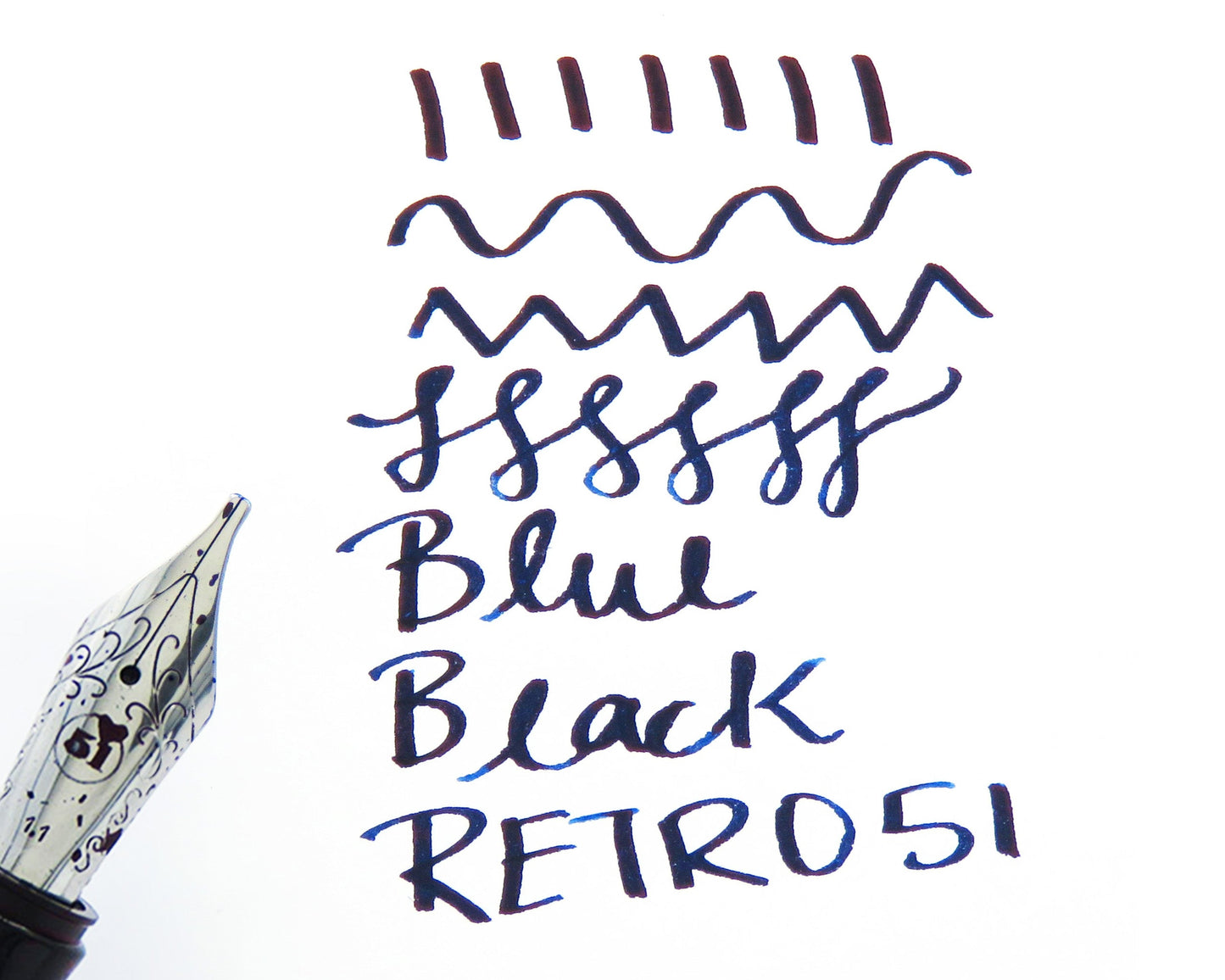 Retro51 Blue Black Fountain Pen Ink 30ml Bottle