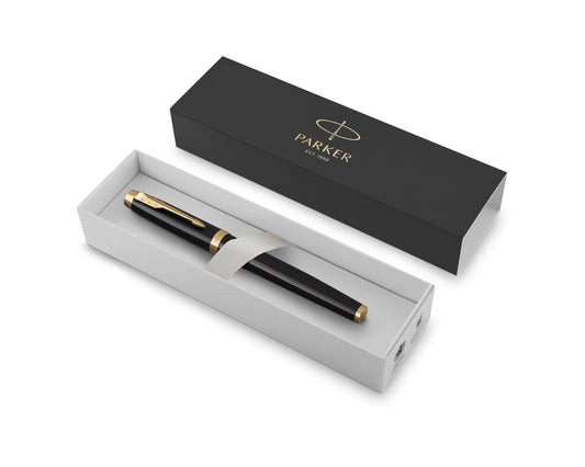 Parker IM Black Lacquer GT Rollerball Pen