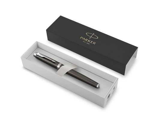 Parker IM Dark Espresso Lacquer CT Rollerball Pen