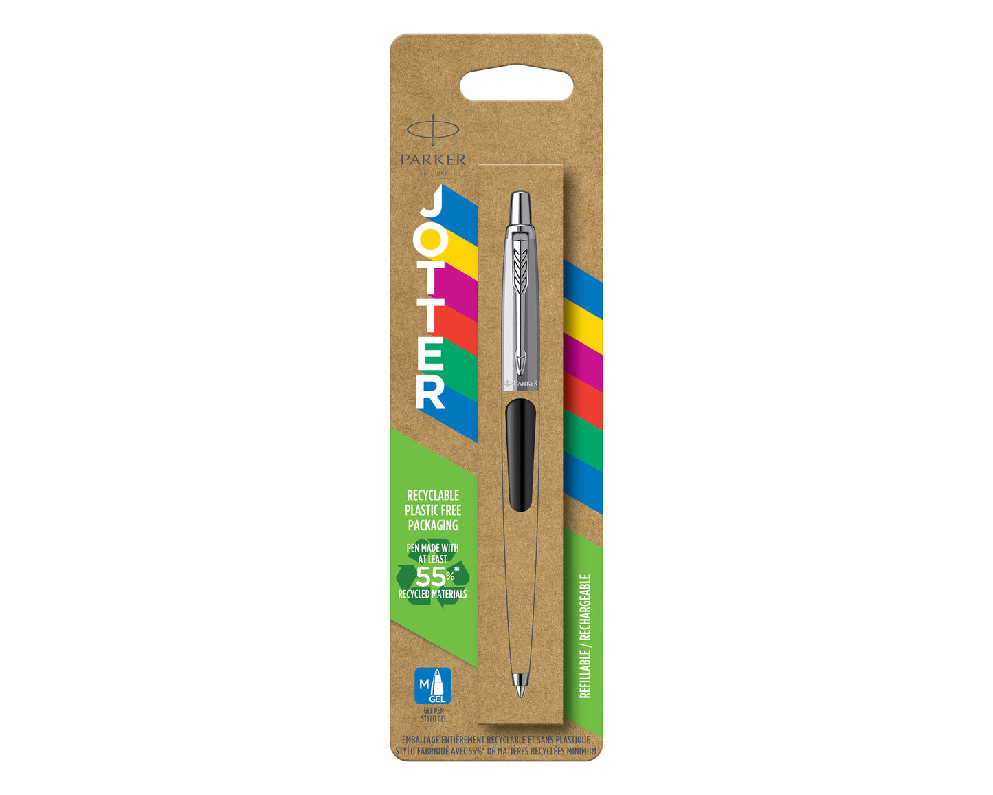 Parker Jotter Originals Black CT Gel Pen Blue ink