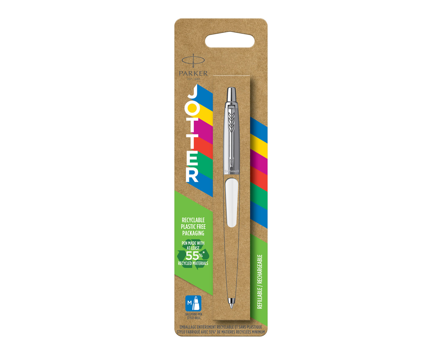 Parker Jotter Originals White CT Ballpoint Pen