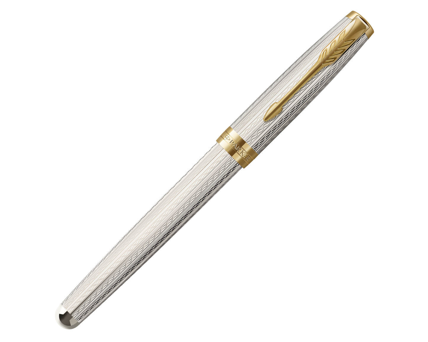 Parker Sonnet Deluxe Silver Mistral GT Fountain Pen - 18k Gold Fine nib