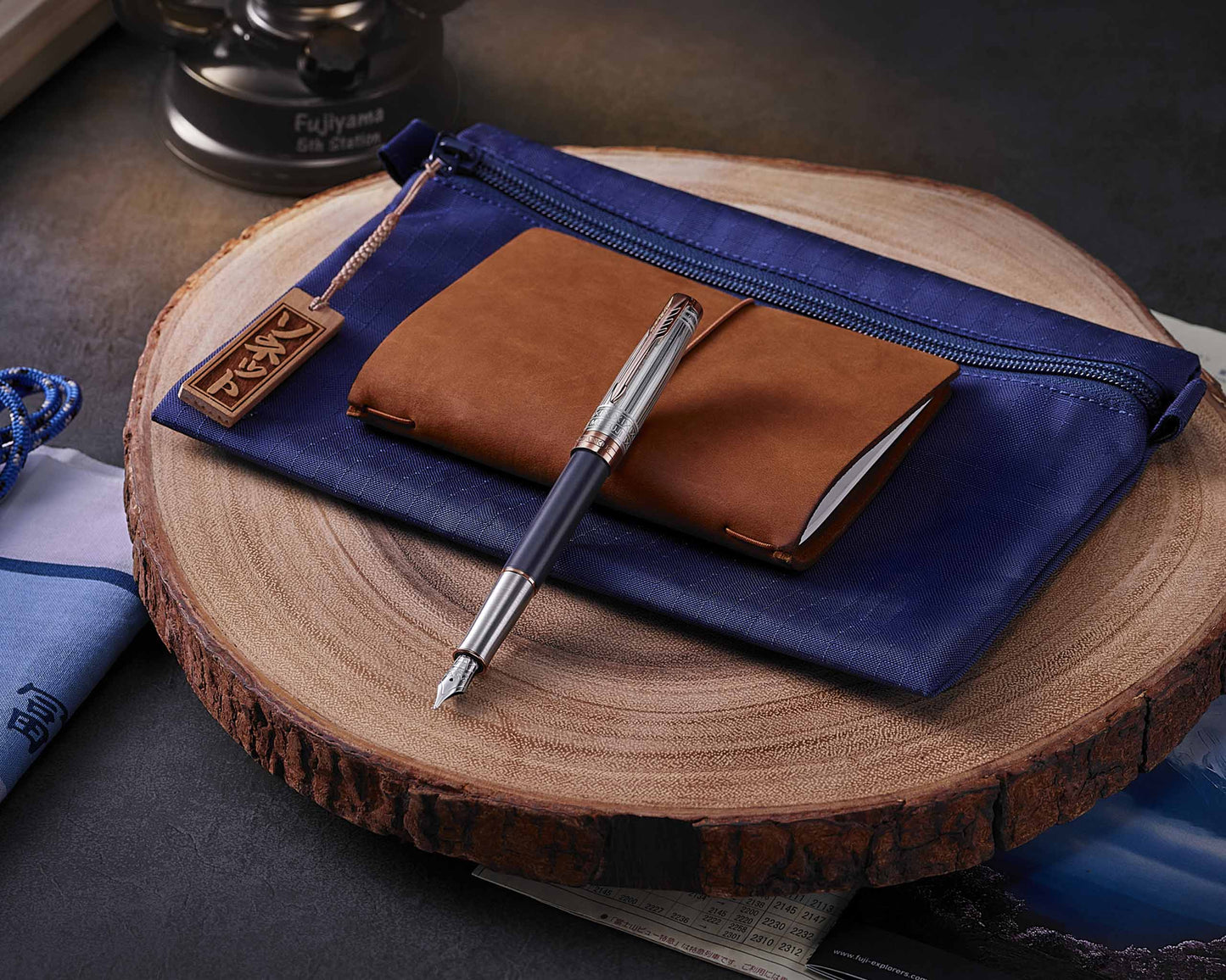 Parker Sonnet Special Edition Mt. Fuji Blue PGT Fountain Pen - 18k nib