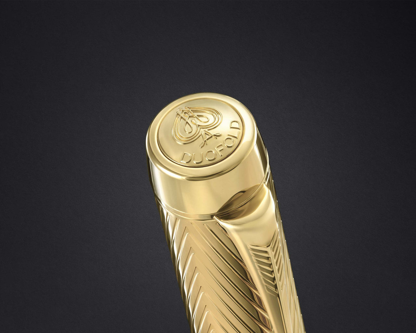 Parker Duofold Pioneers Grey Arrow GT Fountain Pen - 18k Gold nib