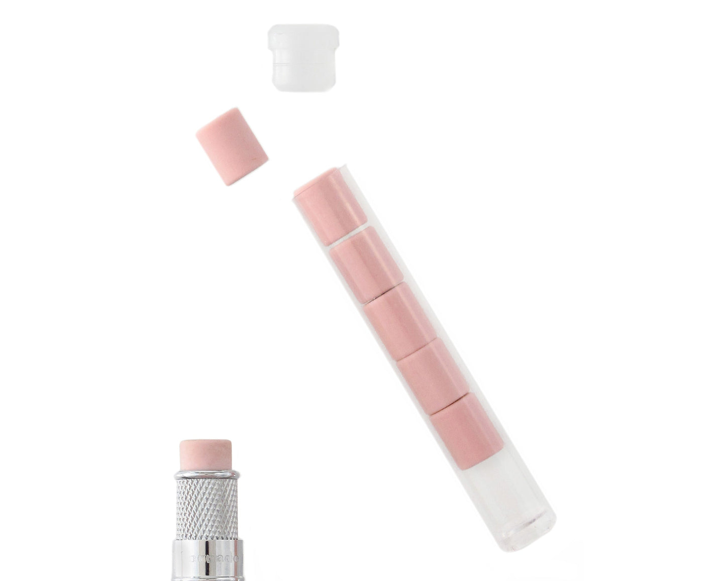 Retro51 Pink Tornado™ Pencil Erasers 6-Pack