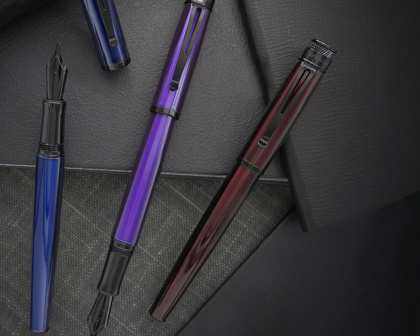 Retro51 Tornado™ Stealth Black Cherry Fountain Pen