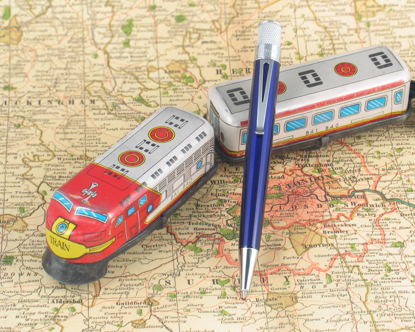 Retro51 Tornado™ Classic Lacquer True Blue Rollerball Pen