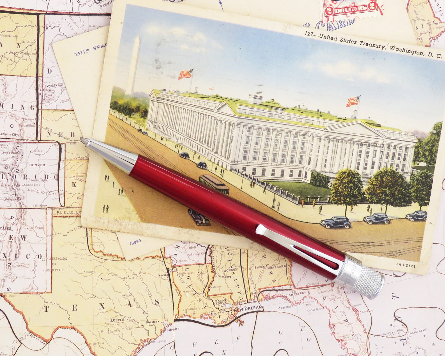 Retro51 Tornado™ Classic Lacquer Red Rollerball Pen