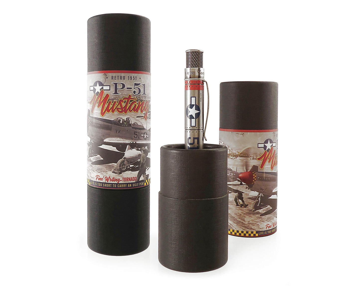 Retro51 Tornado™ Vintage Metalsmith P-51 Mustang Rollerball Pen