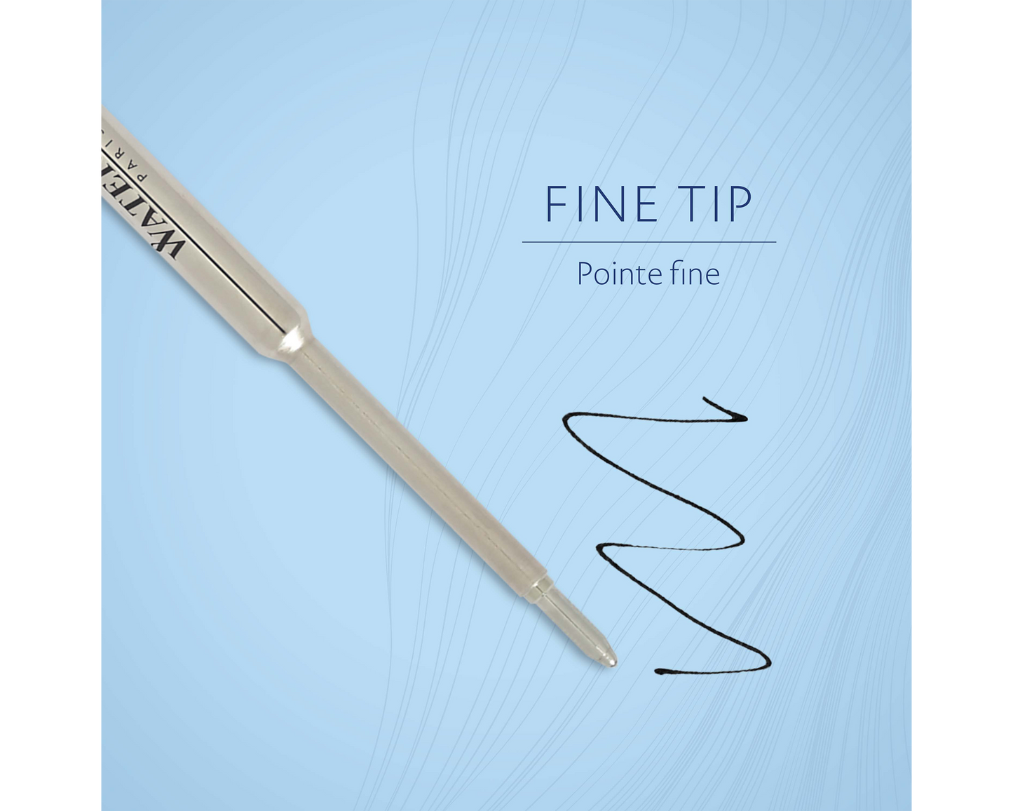 Waterman Ballpoint Refill Fine Black Single in Blister Pack