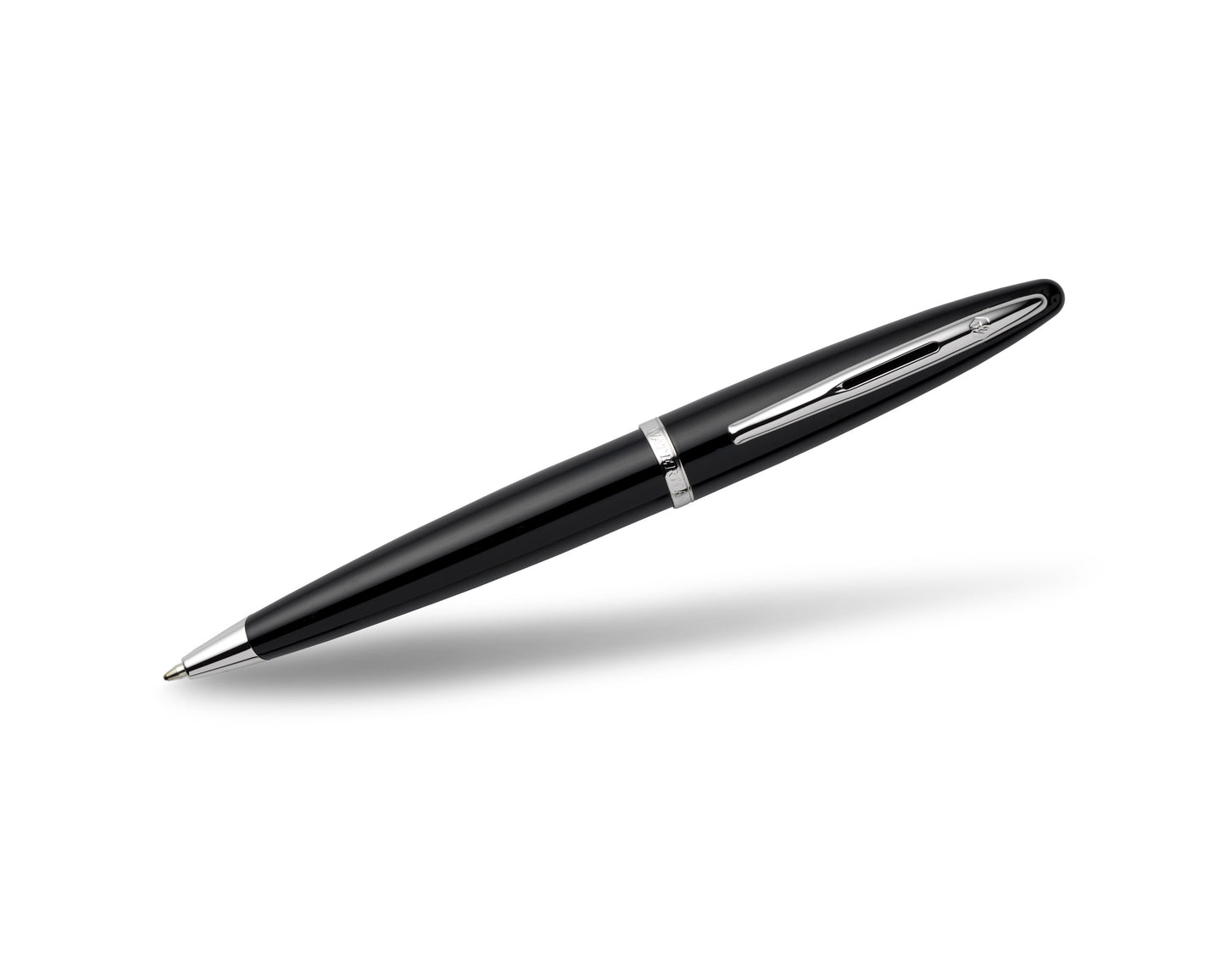 Waterman Carène Black Silver Trim Ballpoint Pen