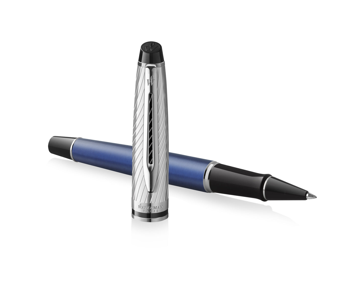 Waterman Expert Deluxe Metallic Blue CT Rollerball Pen