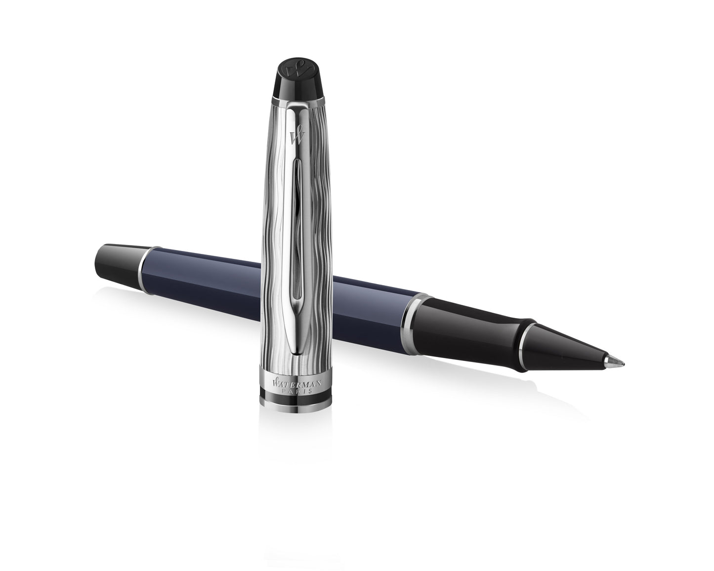 Waterman Expert L’essence Du Bleu Deluxe Blue & Metal CT Rollerball Pen
