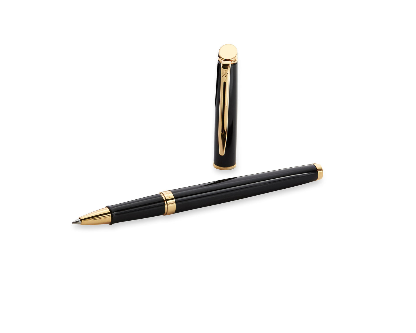 Waterman Hémisphère Black Gold Trim Rollerball Pen
