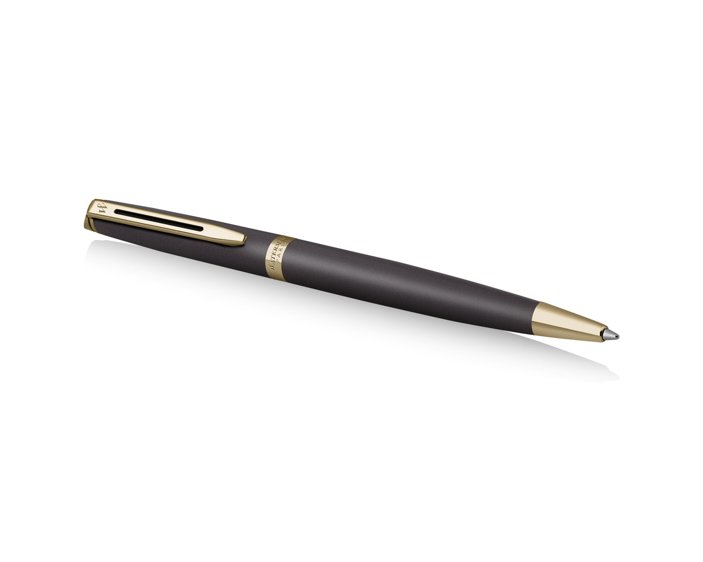 Waterman Hémisphère Metallic Black Gold Trim Ballpoint Pen