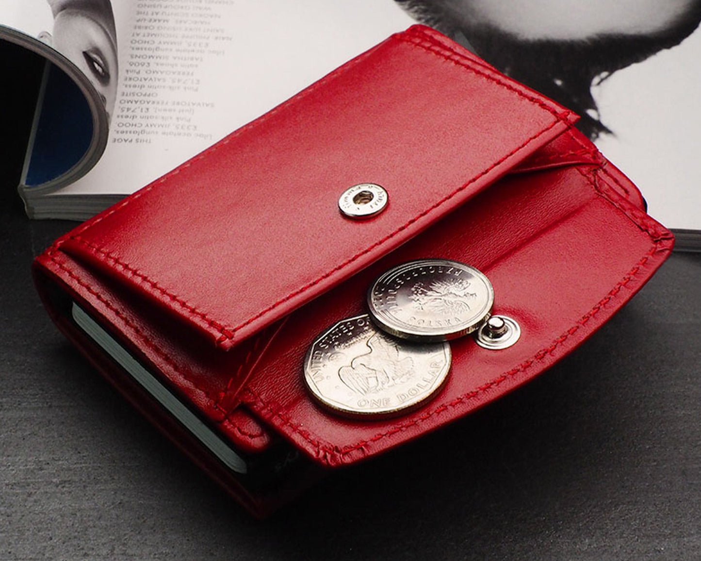 Pularys - LONDON RFID Wallet Coin Pocket open