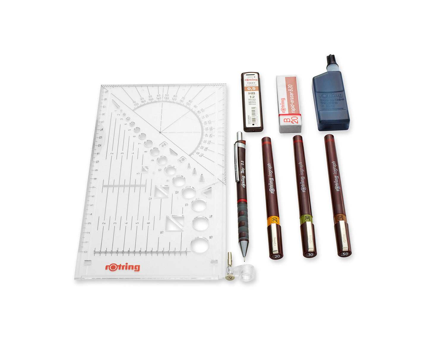 rOtring Isograph Technical Pen College Set 0.2 / 0.3 / 0.5 mm