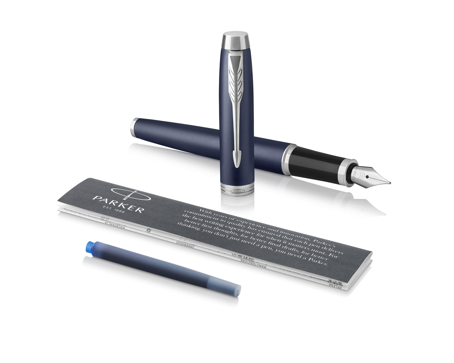 Parker IM Essential Matte Blue CT Fountain Pen