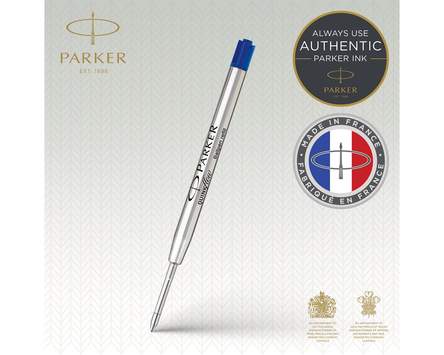 Parker Quinkflow Ballpoint Refill Broad Blue Single