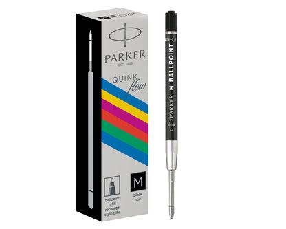 Parker Ballpoint Economy Refill Medium Black 20-Pack