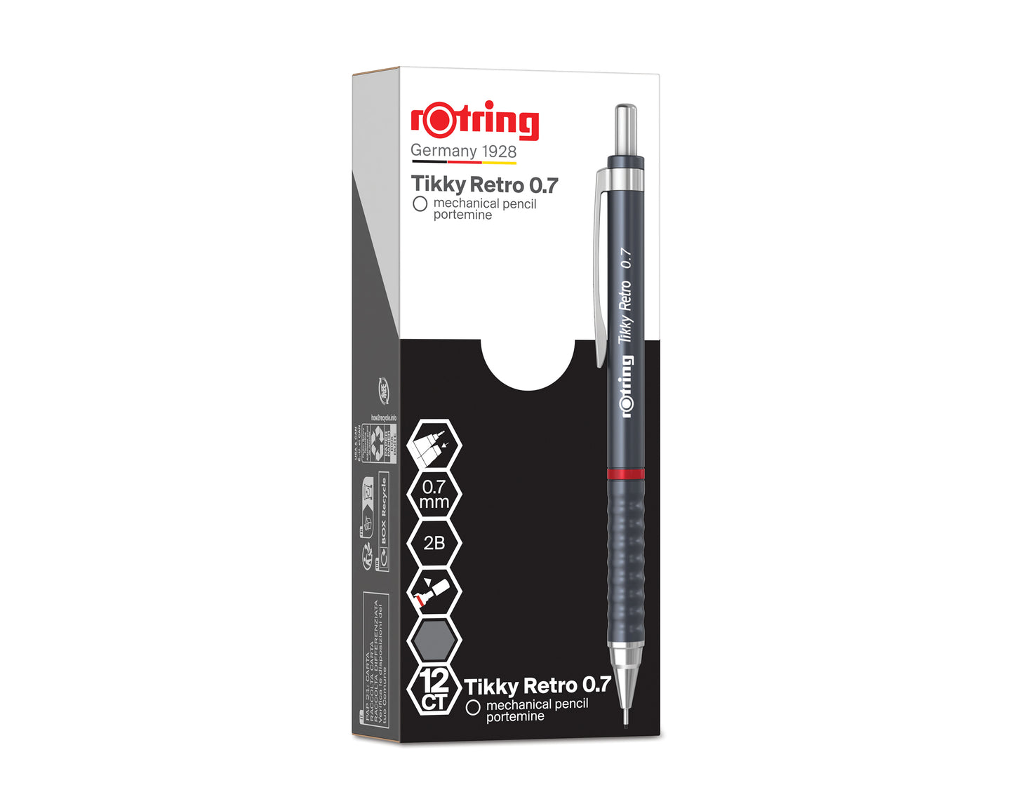 rOtring Tikky Retro Grey Mechanical Pencil 0.7mm