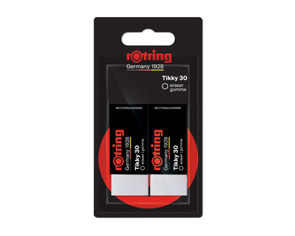 rOtring Tikky 30 Eraser, White, 2 Pack