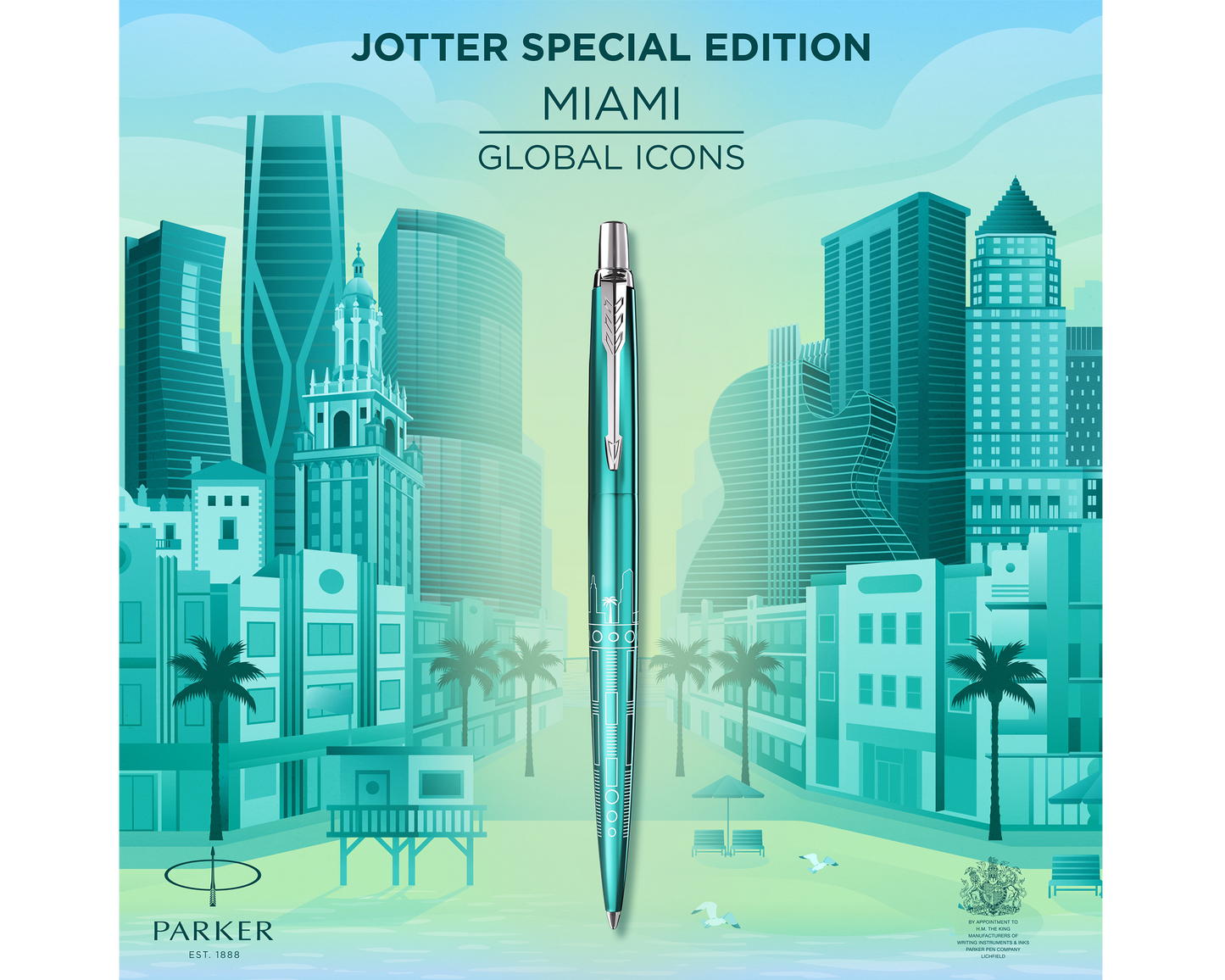 Parker Jotter Special Edition Turquoise Lacquer CT Ballpoint Pen