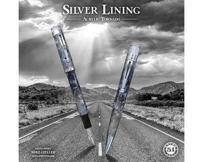 Retro51 Tornado™ Acrylic Silver Lining Fountain Pen