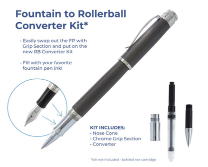 Retro51 Tornado™ Fountain Pen to Rollerball Converter Kit