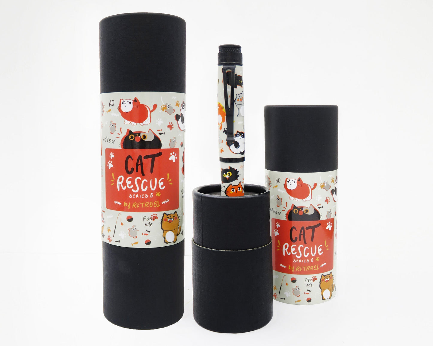 Retro51 Tornado™ Rescue Cat Rescue Series 5 Fountain Pen
