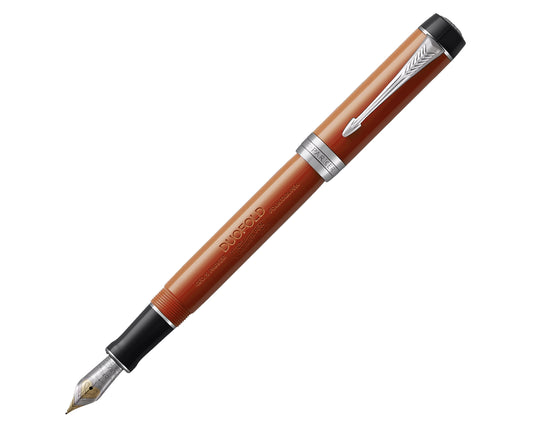 Parker Duofold Classic Big Red CT Vintage Fountain Pen - 18k Gold nib