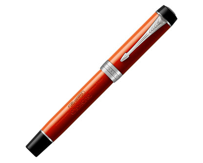 Parker Duofold Classic Big Red CT Vintage Fountain Pen - 18k Gold nib