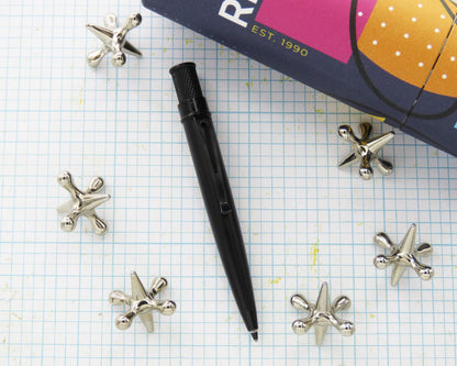 Retro51 Elite Tornado™ Stealth Black Ballpoint Pen