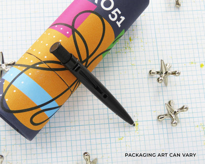 Retro51 Elite Tornado™ Stealth Black Ballpoint Pen