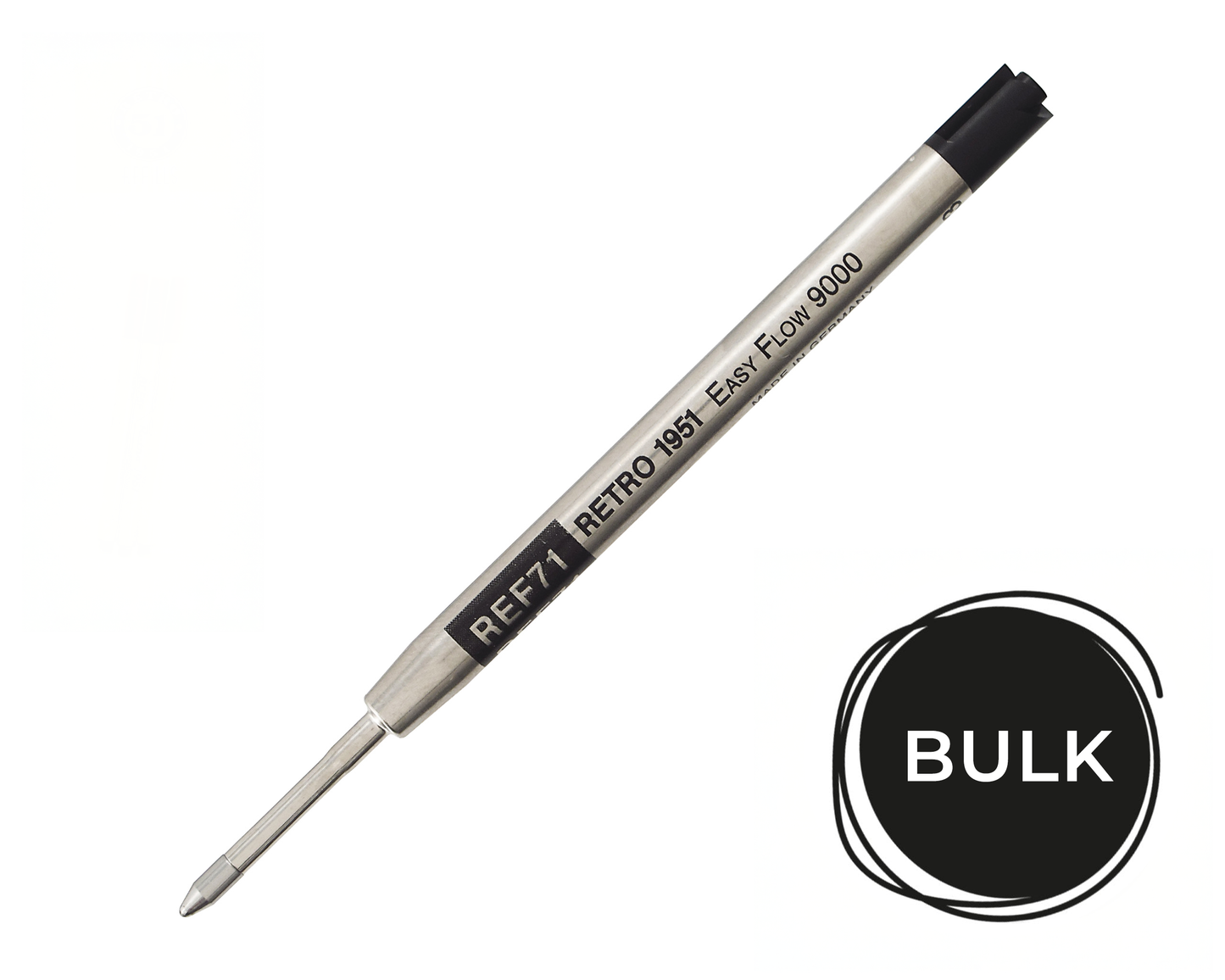 Retro51 Black Easy Flow 9000 Ballpoint Refill (Bulk)