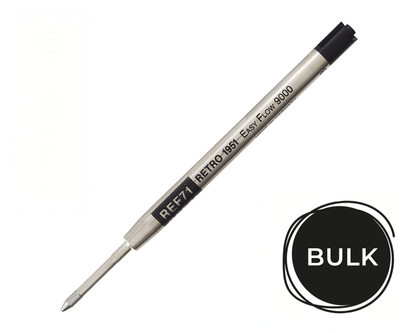 Retro51 Black Easy Flow 9000 Ballpoint Refill (Bulk)