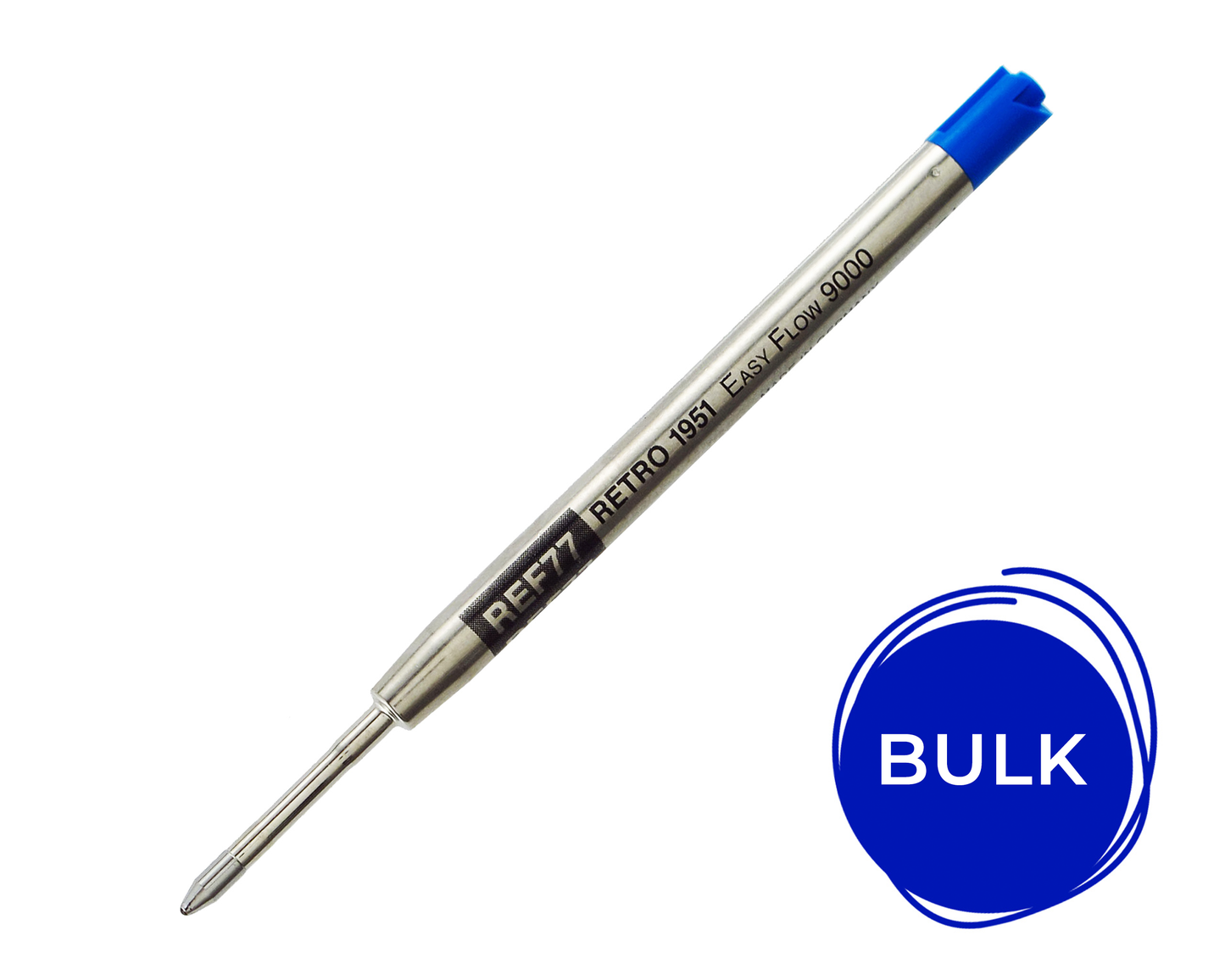 Retro51 Blue Easy Flow 9000 Ballpoint Refill (Bulk)