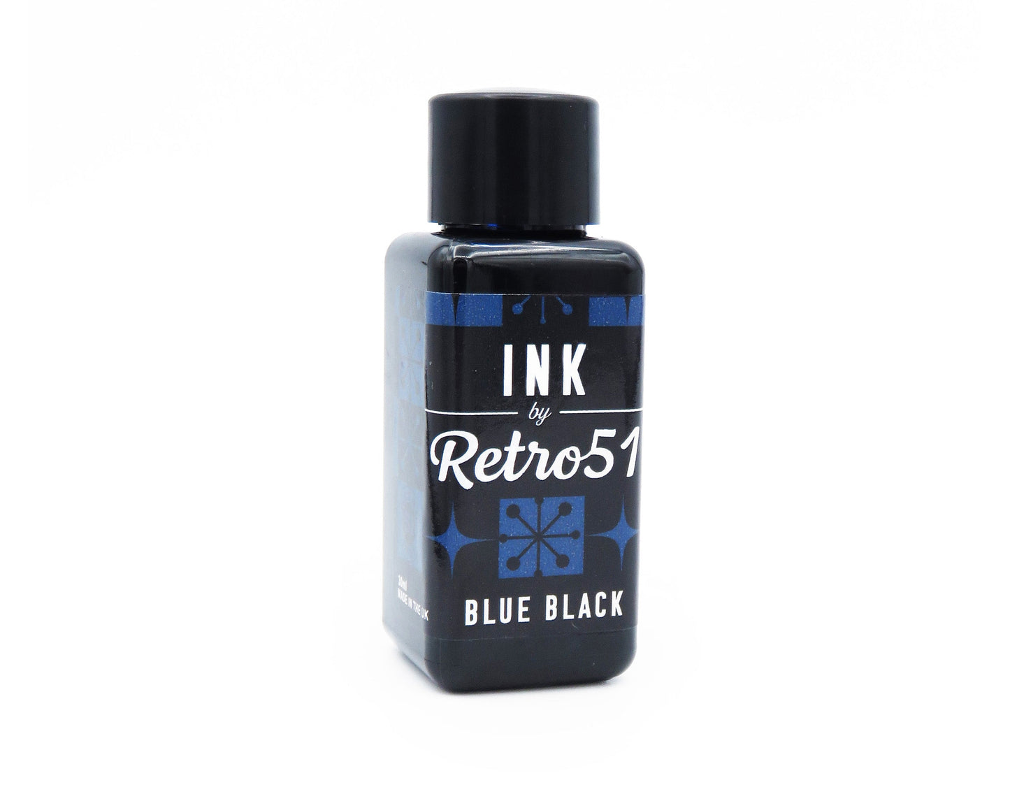 Retro51 Blue Black Fountain Pen Ink 30ml Bottle