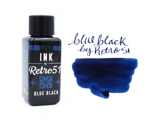Retro51 Blue Black Fountain Pen Ink 30ml Bottle