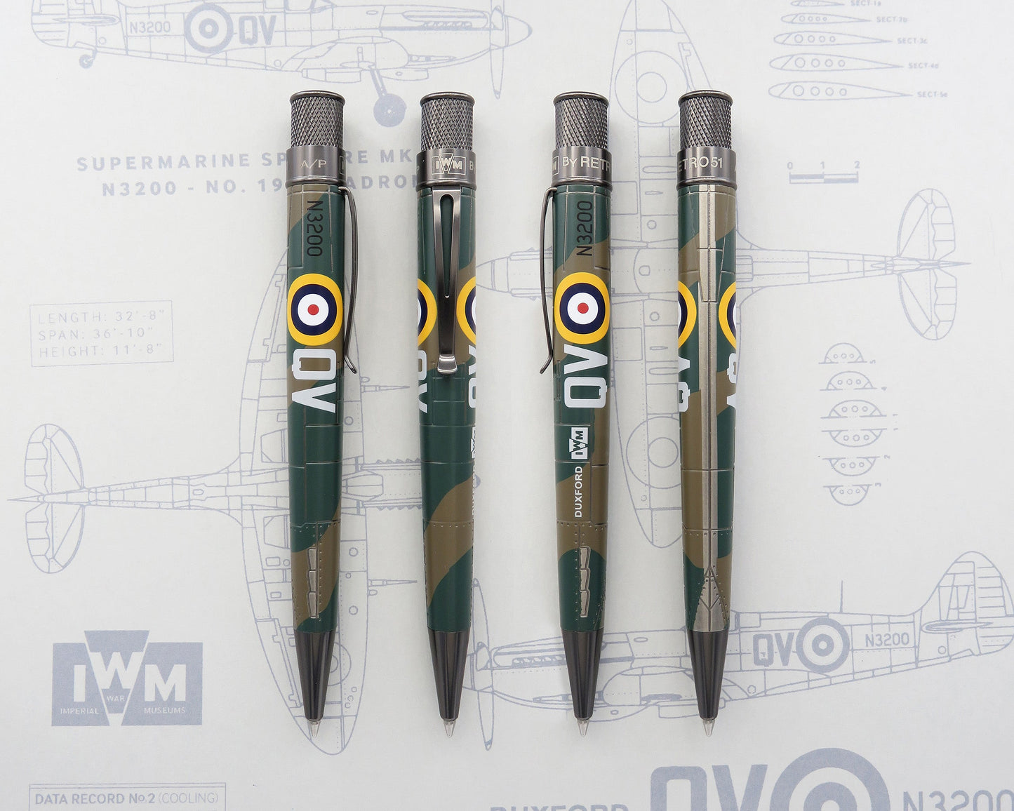 Retro51 Imperial War Museums Spitfire N3200 Rollerball Pen