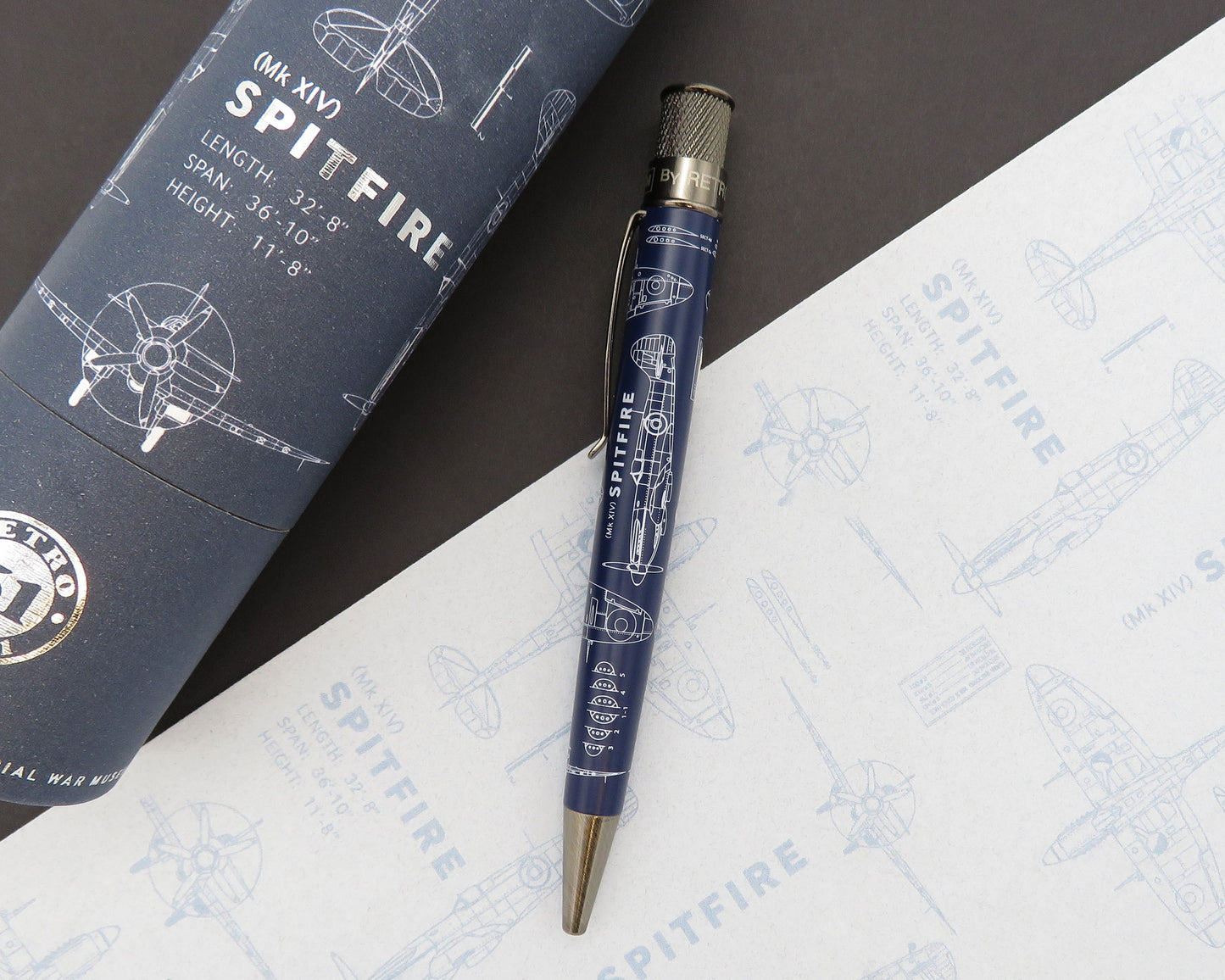 Retro51 Imperial War Museums Spitfire Blueprint Tornado™ Rollerball