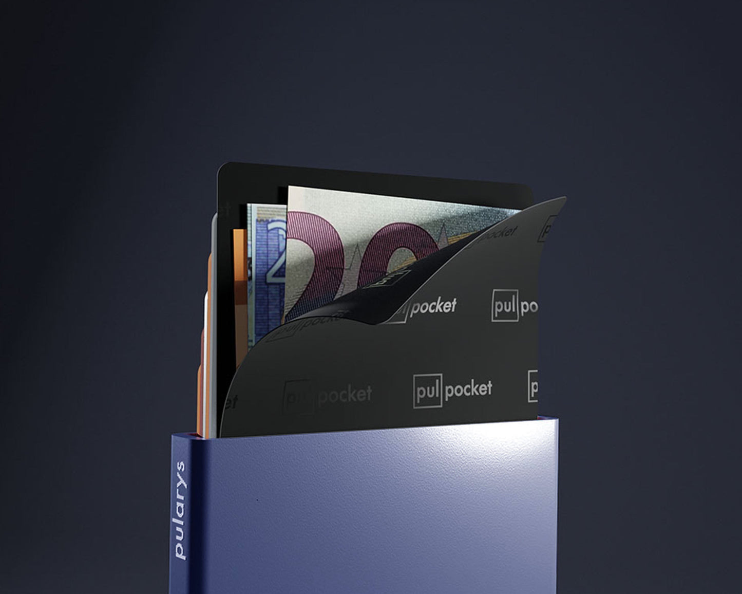 Pularys ZEN RFID Card Holder | Navy Blue