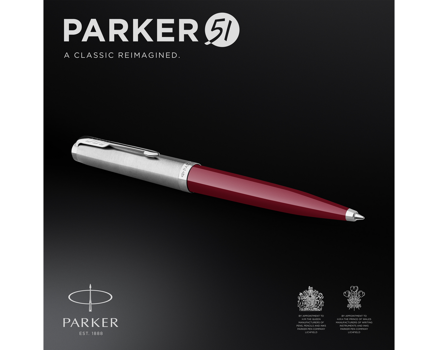 Parker 51 Burgundy Acrylic CT Ballpoint Pen