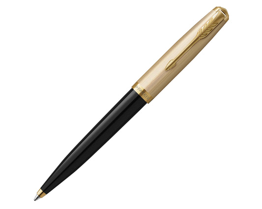 Parker 51 Deluxe Black Acrylic & Metal GT Ballpoint Pen