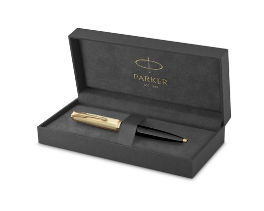 Parker 51 Deluxe Black Acrylic & Metal GT Ballpoint Pen