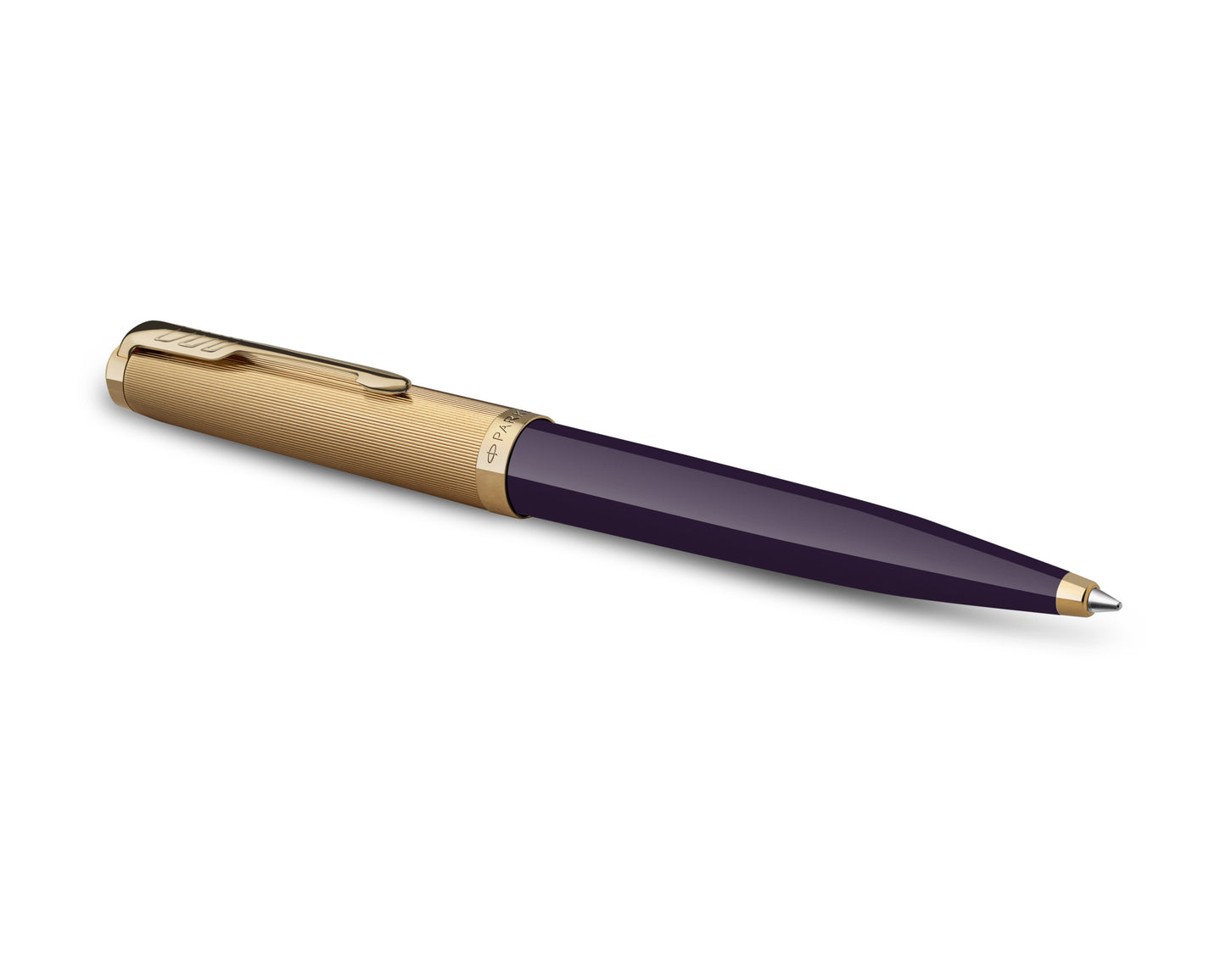 Parker 51 Deluxe Plum Acrylic & Metal GT Ballpoint Pen