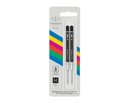 Parker Gel Economy Refill Medium Black 2-Pack
