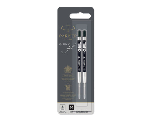 Parker Gel Pen Refill Medium Point 0.7 mm Black 2-pack