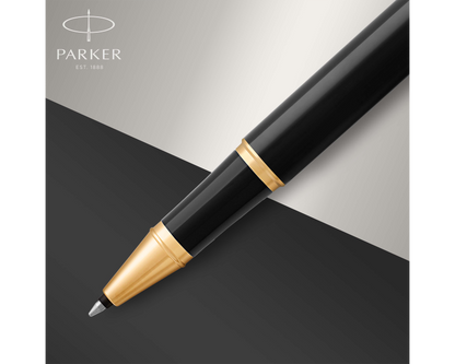 Parker IM Black Lacquer GT Rollerball Pen